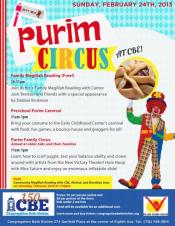 Purim Circus at CBE! Purim Circus at CBE!