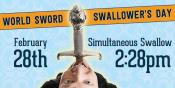 Ripley’s Believe It or Not! Celebrates World Sword Swallowers Day Ripley’s Believe It or Not! Celebrates World Sword Swallowers Day